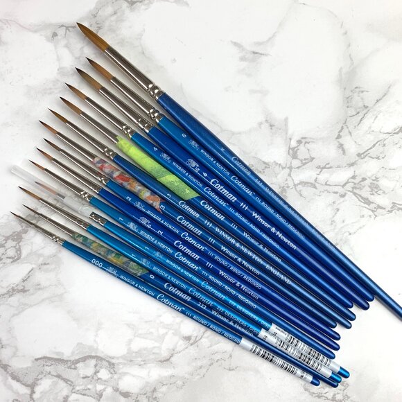 BIG Assortment of W&N Cotman Paint Brushes - Picture 1 of 4